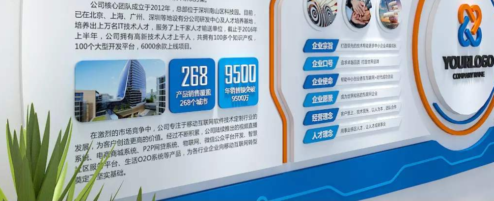 3d立体圈轴企业大事记文化墙公司发展历程设计图片