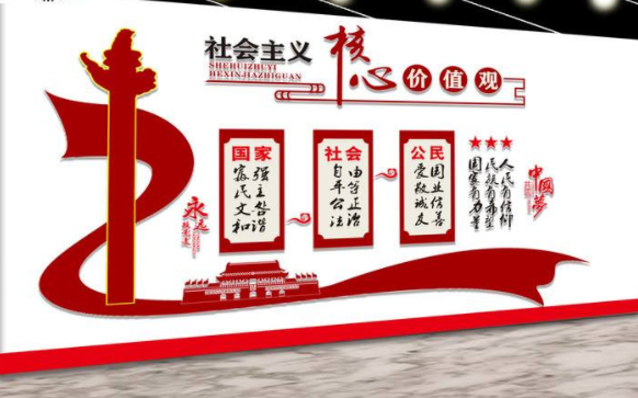 立体党建文化墙学校文化墙宣传