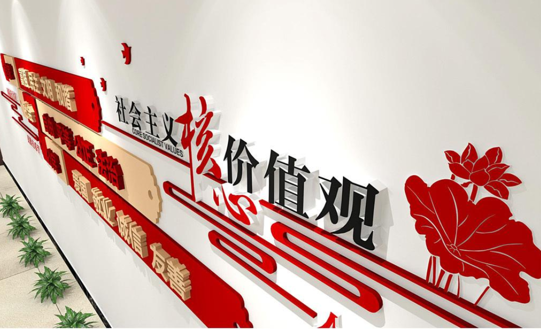 社会主义核心价值观党建文化墙图片