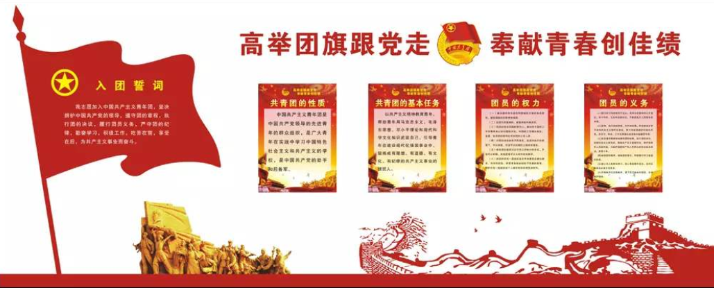 共青团文化展板挂图党建展板
